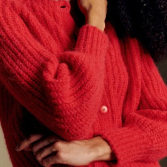 Sézane Emile Cardigan in Red Size S - Picture 5 of 6